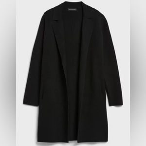 Banana Republic Cocoon Coatigan Sweater Blazer Black Petite XS